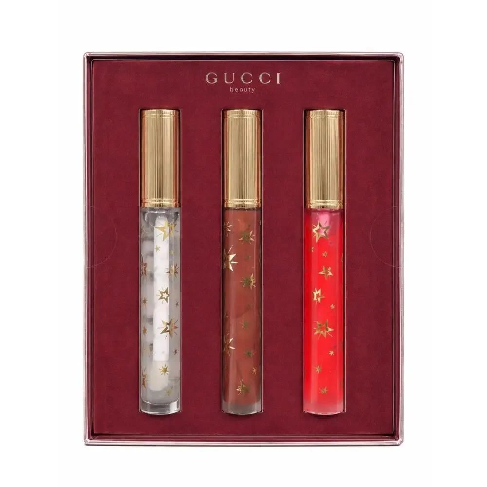 Gucci Gloss a Levres Plumping Lip Gloss Trio Gift Set Multi New in Box $126 MSRP